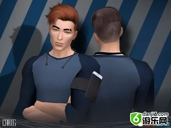 模拟人生4 v1.31Craig男士侧推无刘海偏分MOD