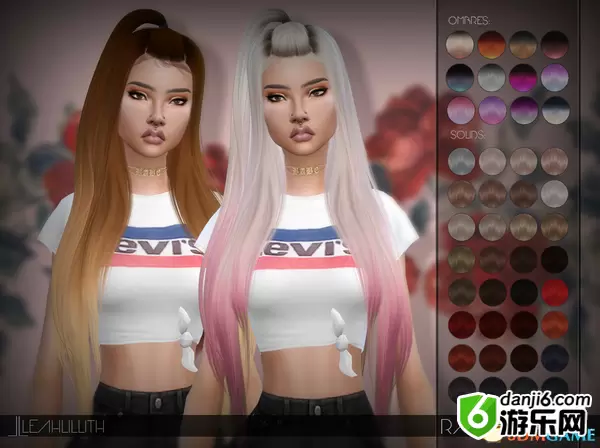 模拟人生4 v1.31Radiant女式超长发无刘海苹果头mod