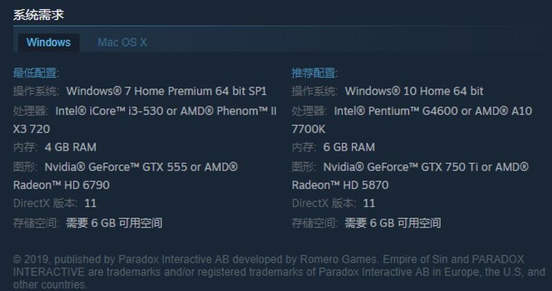 P社新作《罪恶帝国》上架Steam 操控芝加哥黑帮大权