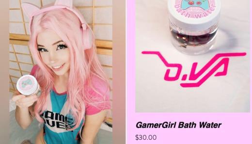 网上卖洗澡水的美女主播Belle Delphine 越炒越红