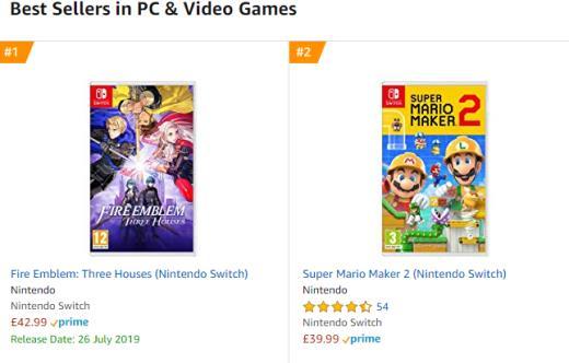 发售迫近！《火焰纹章：风花雪月》日英亚马逊热销排行榜登顶