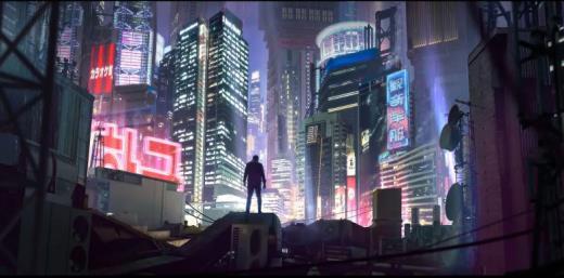 CDPR画师大作欣赏 冷色调下的赛博朋克世界