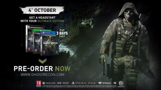 《幽灵行动：断点》PC版全力优化 不锁帧、支持4K