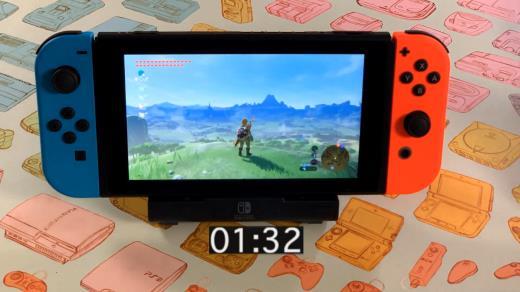新旧Switch大比拼 主机模式《塞尔达》多续航1个半小时