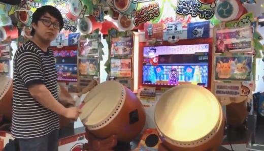 专业鼓手也自叹不如!岛国神玩盲敲太鼓达人全中神技