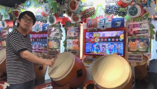 专业鼓手也自叹不如!岛国神玩盲敲太鼓达人全中神技