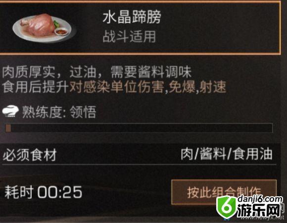 《明日之后》水晶蹄膀食物配方介绍
