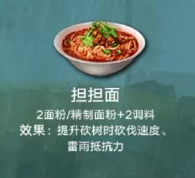 《明日之后》担担面食物配方介绍