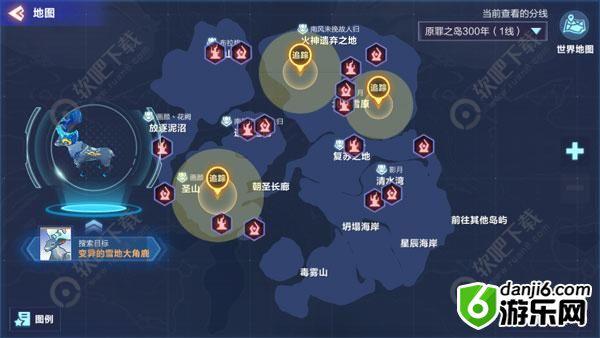 我的起源变异的雪地大角鹿在哪