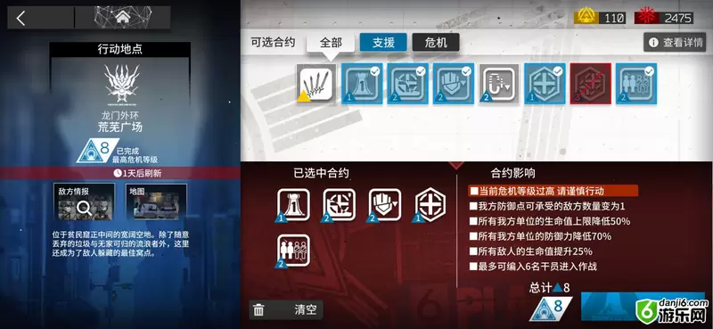 明日方舟荒芜广场8超低配攻略 龙门8危机等级低练度打法指南