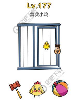 脑洞大师177关营救小鸡
