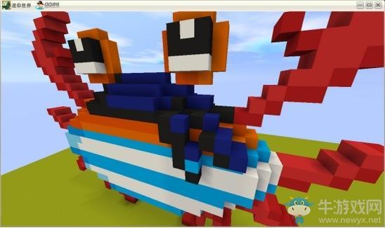 《迷你世界》螃蟹微缩模型制作攻略