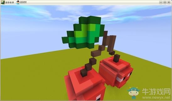 《迷你世界》樱桃微缩模型制作教学