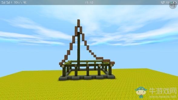 《迷你世界》巫女城堡搭建方法