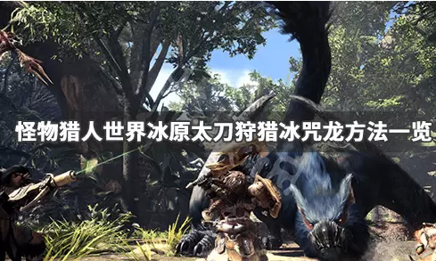 《怪物猎人世界》冰原太刀狩猎冰咒龙方法