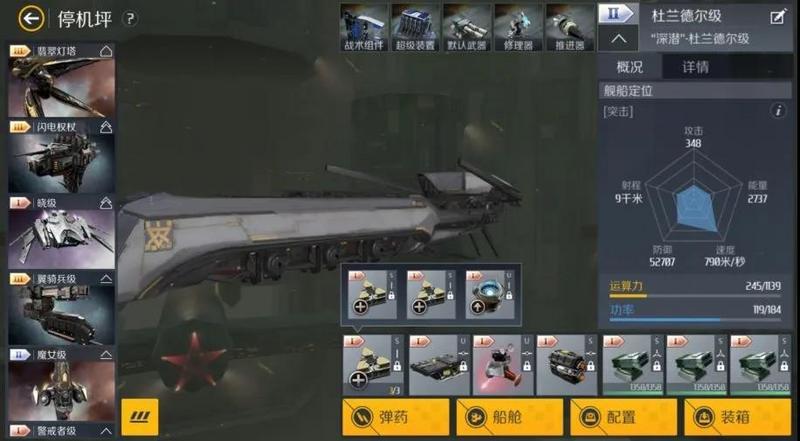 第二银河杜兰德尔级配装攻略 杜兰德尔级组件、装置与武器选择指南