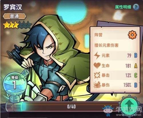 《巨像骑士团》罗宾汉属性介绍