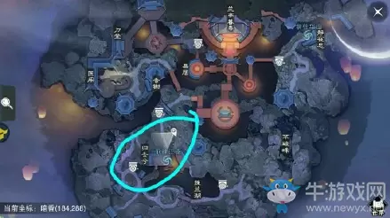 2020《一梦江湖》手游3月17日坐观万象打坐位置