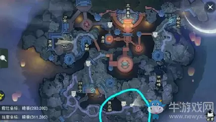 2020《一梦江湖》手游3月28日坐观万象打坐位置