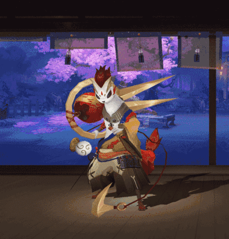 《阴阳师》风狸新皮肤【宴乐红光】介绍