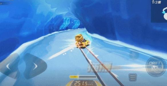 跑跑卡丁车冰峰裂谷怎么跑