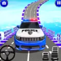 警察吉普车超级斜坡游戏