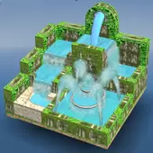 流水喷泉3D拼图