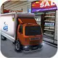 超市货物运输卡车