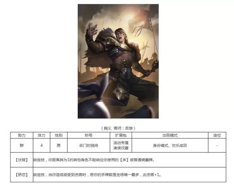 三国杀鞠义技能介绍