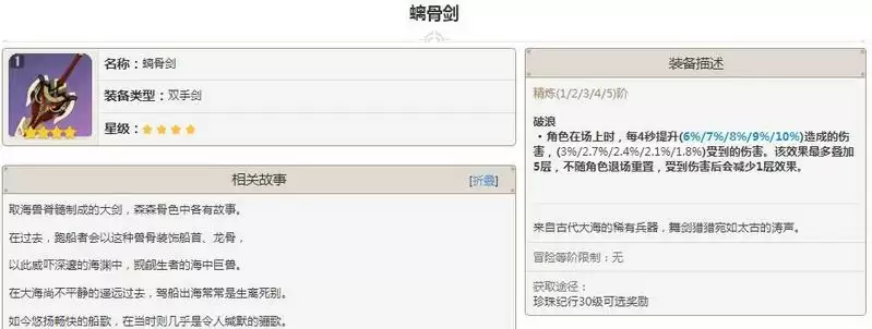 璃骨剑需要什么材料