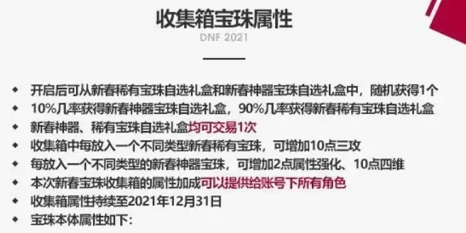 2021DNF收集箱介绍