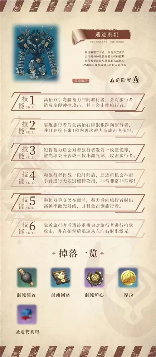 原神龙脊雪山怪物全图鉴和掉落一览