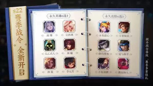 王者荣耀S22赛季荣耀战令奖励内容大全