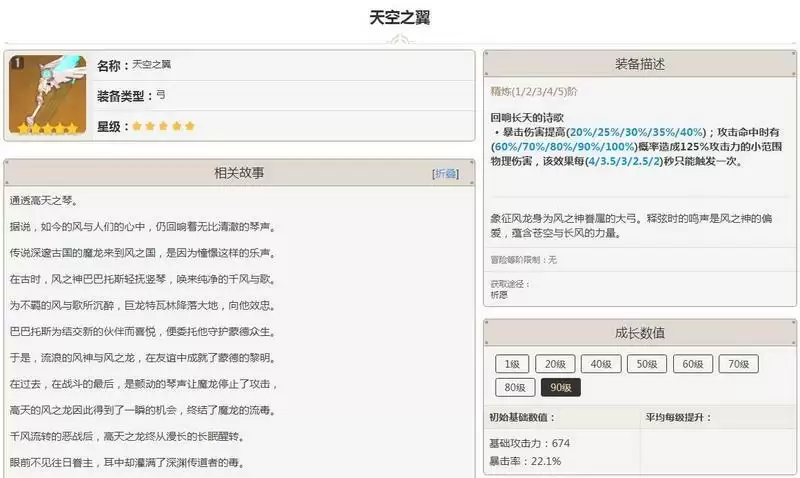 天空弓90级属※