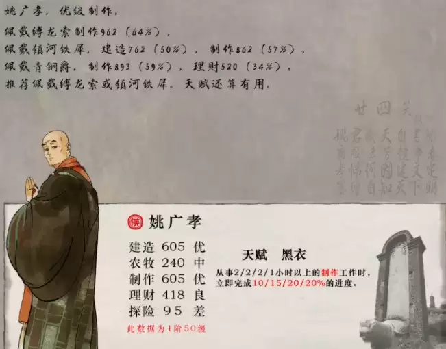 江南百景图姚广孝怎么培养