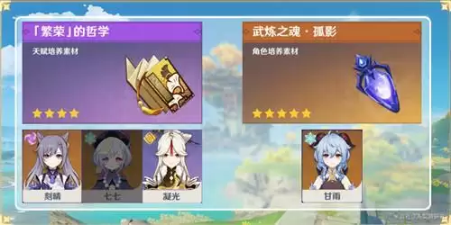 原神魈培养突破材料一览和获取方法介绍