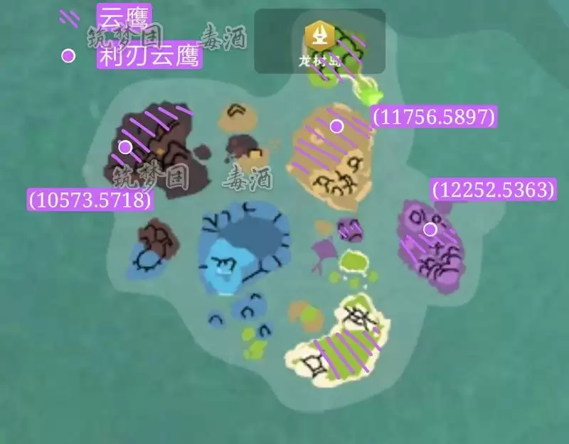 创造与魔法龙树岛资源分布图 龙树岛资源战宠位置攻略图片23