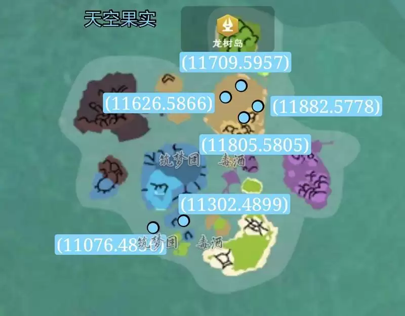 创造与魔法龙树岛资源分布图 龙树岛资源战宠位置攻略图片55