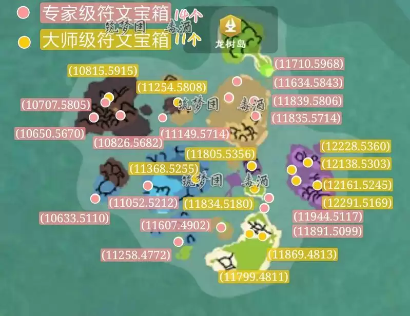 创造与魔法龙树岛资源分布图 龙树岛资源战宠位置攻略图片68