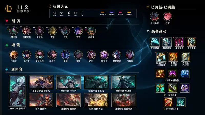 lol11.2什么时候更新