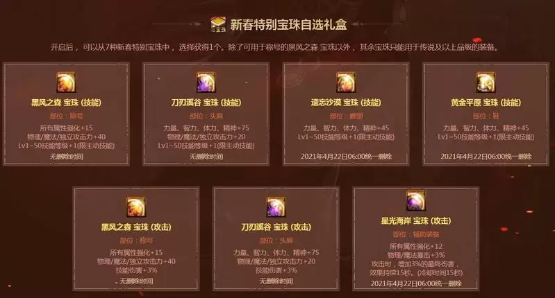 2021春节套礼包内容