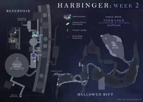 命运2隼月先知副本15根羽毛全部位置一览