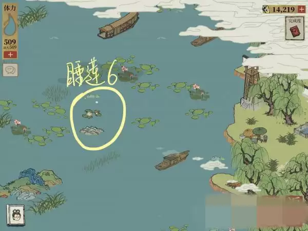 江南百景图睡莲在哪找？钱塘门睡莲位置大全图片7