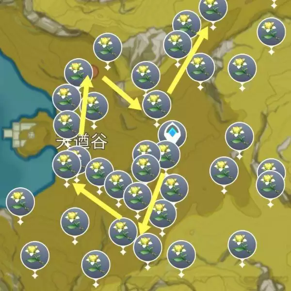 原神甜甜花采集地点以及路线推荐