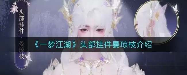 《一梦江湖》头部挂件晏琼枝介绍