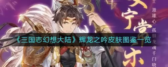 《三国志幻想大陆》辉龙之吟皮肤图鉴一览