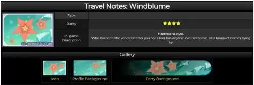 原神1.4风花节商店兑换物品及风花纪行名片一览