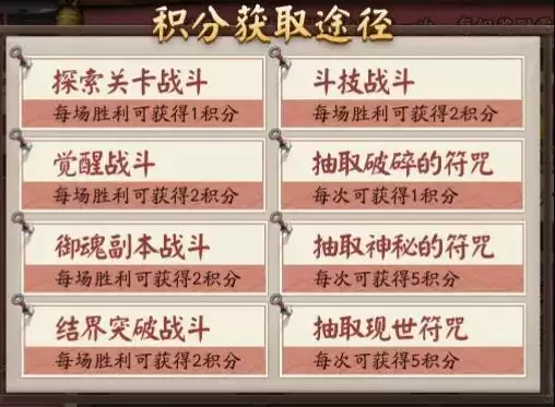 阴阳师春日祭2021积分获取与奖励兑换一览