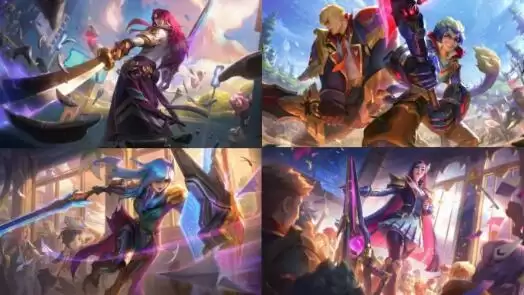 英雄联盟LOL战斗学院德玛西亚之力盖伦皮肤外观一览