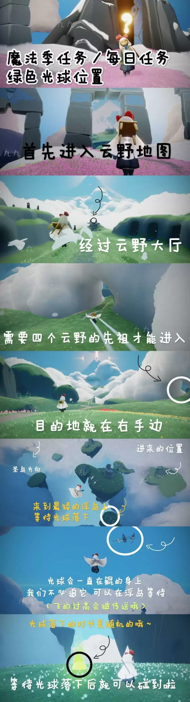 光遇绿色光球位置介绍